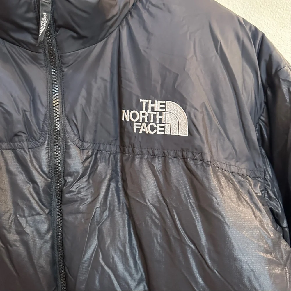 VTG The North Face Nuptse Black 700 Jacket Puffer Down Glossy Black 96 Men’s XL‎